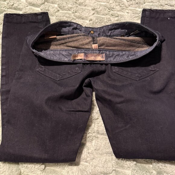PAIGE Blue Heights | Very Dark Denim | Sz 27 | Straight Leg | Low Rise | Y2K - Picture 9 of 11